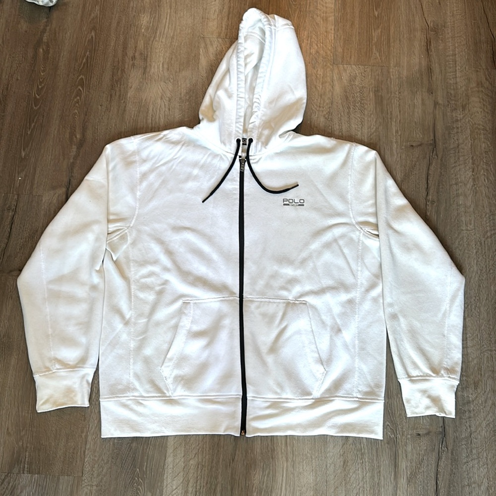 White Ralph Lauren Polo Sport hoodie Size XL